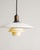 Early Danish Modern White Yellow D.R.P. / PH-3,5 Ceiling Lamp Pendant in Brass & Glass by Poul Henningsen, 1930s For Sale - Image 3 of 8