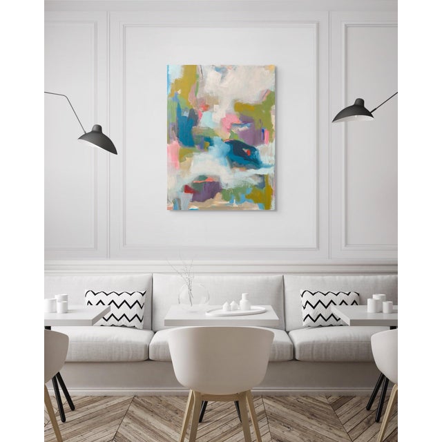 Early 21st Century Days Like This by Leigh Ann Van Fossan | Acrylic on Canvas Abstract Colorful Composition For Sale - Image 5 of 5