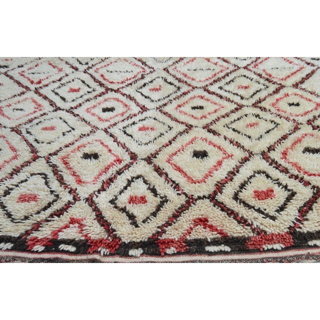 Mid 20th Century Mid 20th Century Vintage Moroccan Rug - 10'2'' X 5'6'' For Sale - Image 5 of 6