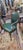 Wood Antique French Green Leather Arm Chair For Sale - Image 7 of 13