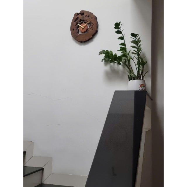 2020s Orbit & Love – One-of-a-Kind Handcrafted Driftwood Clock Duo For Sale - Image 10 of 18