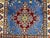 Blue and Cream Kazak Wool Runner Rug With Tribal Medallions, 2'8" X 6'11" For Sale - Image 10 of 14