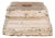 Antique Painted Pastel White Column Base For Sale