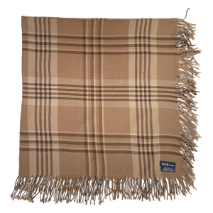 1990s Ralph Lauren Scottish Wool Plaid Throw or Shawl -