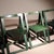 Description an exceptional group of design classics. The „trieste“ folding chairs, designed by aldo jacober and produced...