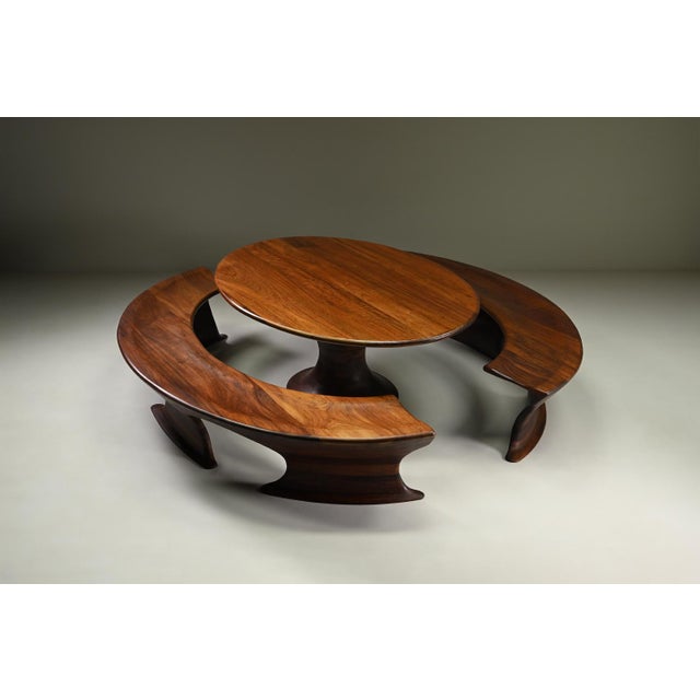 Brutalist Oval Dining Set by Marc Van Rampeberg for Rampelberg Designs, 1990s, Set of 3 For Sale - Image 3 of 10