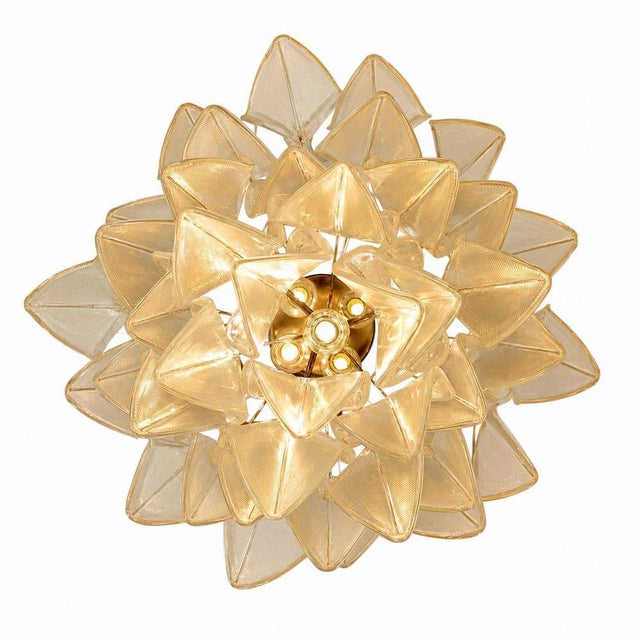 1970s Italian Chandeliers in the style of Mazzega, Murano, 1970s, Set of 2 For Sale - Image 5 of 9