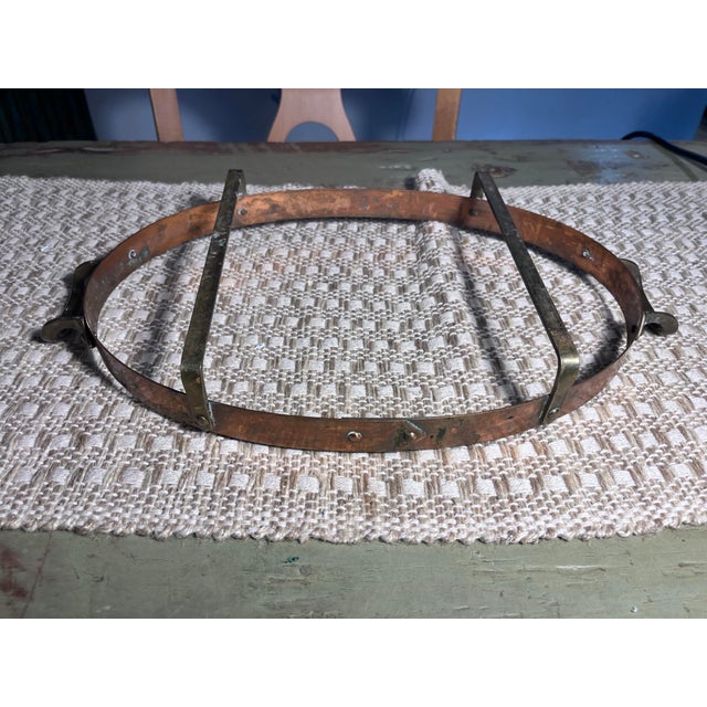 1960s Swedish Nilsjohan Copper & Pyrex Serving Tray For Sale - Image 9 of 12
