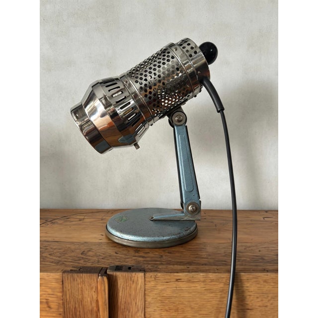Vintage 1970s grandiosa "sollux" heat lamp, model 54, designed by johannes richter in radebeul, germany. this space age...
