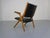 Black Boomerang Chair in Beech & Leather by Louis Van Teeffelen for Wébé Furniture, Netherlands, 1960s For Sale - Image 8 of 18