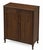 Chestnut Vintage Gentleman’s Dressing Cabinet in Old Chapel Satin Walnut™ — Refinished Bar Conversion, Bookmatched Walnut Doors For Sale - Image 8 of 12