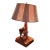Mid 20th Century Paul E. Caron Lamp With Shade For Sale