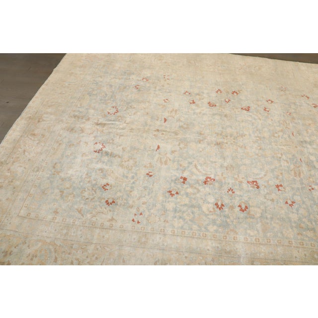 Blue Early 20th Century Zabihi Collection Persian Meshed Room Size Rug - 8' x 9'7" For Sale - Image 8 of 11
