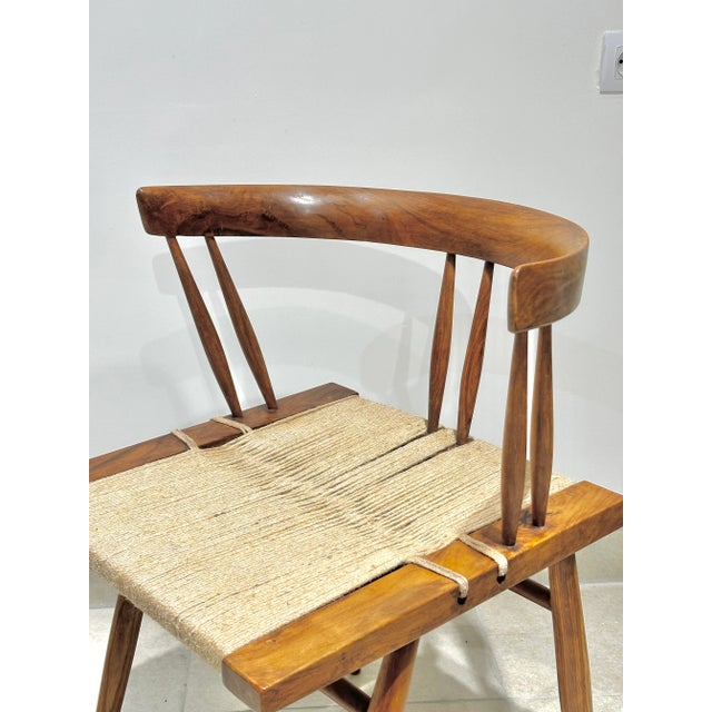 Seagrass Chairs by Georges Nakashima , 1960s, Set of 4 For Sale - Image 3 of 11