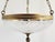 Metal Vintage Empire Style Crystal & Antique Brass Pendant Fixture For Sale - Image 7 of 12