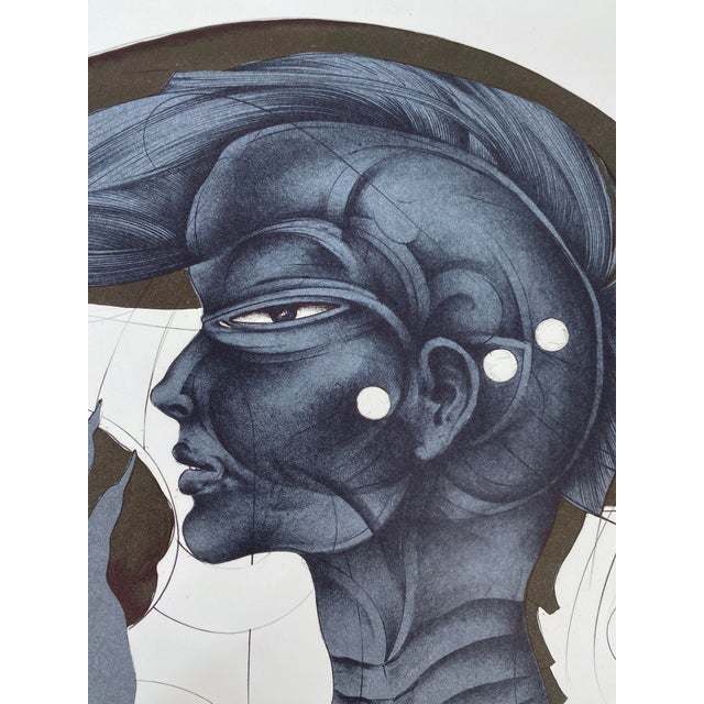 A lithograph / color lithograph * by the artist wp eberhard eggers * eggers (1939 - 2004) was a painter, graphic artist,...