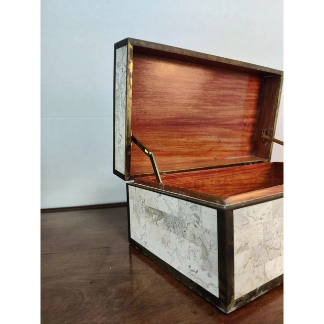 Marble, Wood and Brass Box from Maitland Smith, 1970s For Sale - Image 17 of 18