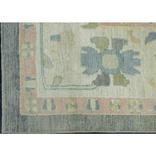 Turkish Oushak Rug 13'1" x 15'1" #18071 For Sale - Image 4 of 8