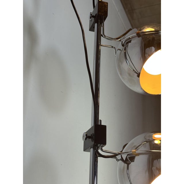 Vintage Space Age Eyeball Floor Lamp with 3 Chrome Globes, 1970s For Sale - Image 14 of 15