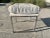 Mid-Century Modern Milo Baughman Style Chrome Upholstered Stool For Sale - Image 3 of 13