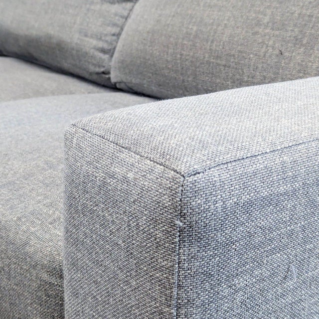 Textile West Elm Urban Modern Gray Sectional Sofa With Left-Facing Chaise For Sale - Image 7 of 7