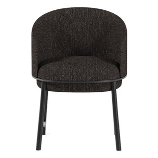 Gentle Chair in Black Fabric and Black Wood by Javier Gomez For Sale