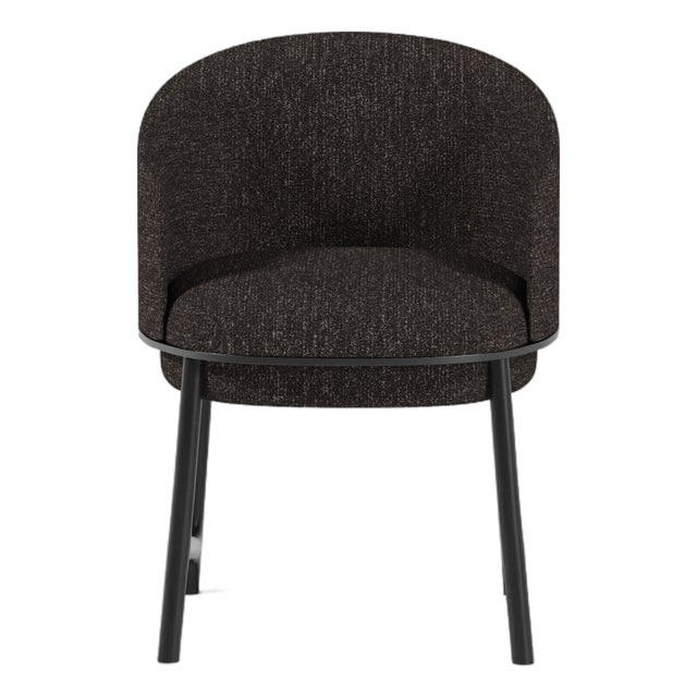 Gentle Chair in Black Fabric and Black Wood by Javier Gomez For Sale