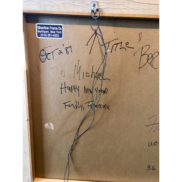 Plastic Francine Tint, Contemporary Gestural Abstraction Color Field Painting Woman Artist Metallic Art, 1987 For Sale - Image 7 of 15