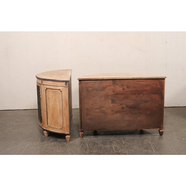 French 1960's Demi Consoles W/ Wire Doors For Sale - Image 10 of 12