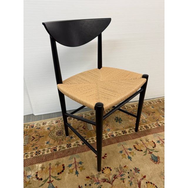 Traditional Hvidt & Mølgaard for &Tradition Drawn Side Chair, Black Oak Wood For Sale - Image 3 of 12