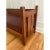 L. & J.G. Stickley, Inc. 1920s Attributed to Stickley Oak Mission Bench Re-Upholstered Leather Seat For Sale - Image 4 of 6