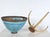 20th Century Sculpture Raku Art Pottery Stoneware Bowl on Stand from Catriona McLeod, 1970s For Sale - Image 9 of 18