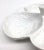 1990s Subtil Portugal Ceramic White Cabbage Design Divided Serving Bowl For Sale - Image 5 of 9