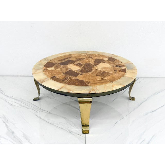 Mid Century Onyx Coffee Table by Arturo Pani, Muller's of Mexico, 1960's For Sale - Image 9 of 11