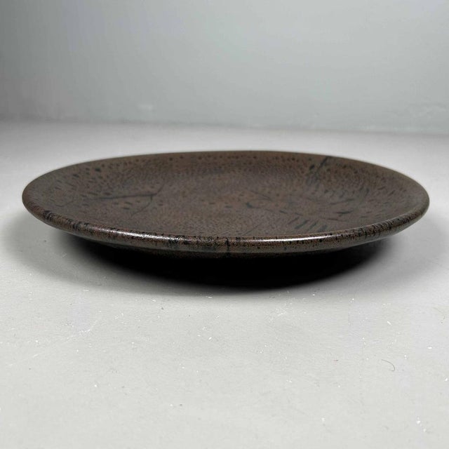 Mid-Century Modern Decorative Ceramic Plate, 1970s For Sale - Image 3 of 16