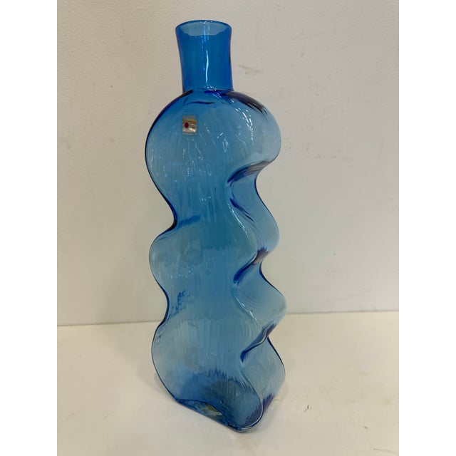 Vintage Blenko Glass Puzzle Wiggle Vase For Sale - Image 10 of 10