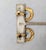Vintage 1980s Signed Napier Goldtone Hoop Clip Earrings-2 Pieces For Sale - Image 9 of 9