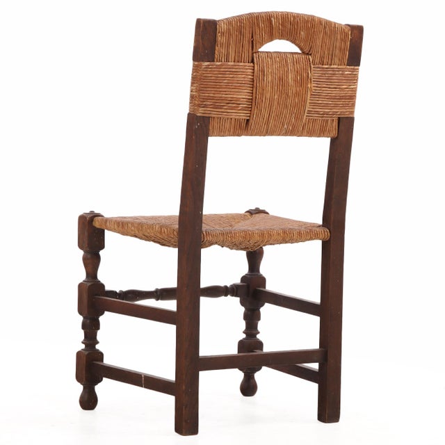 Set of Ten French Dining Chairs in the Manner of Charles Dudouyt, C 1940 For Sale In Philadelphia - Image 6 of 7