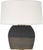 Modern Sean Lavin by Visual Comfort Signature 1969 26" Oval Form Table Lamp in Smoke on Goldenrod with Linen Shade For Sale - Image 3 of 3