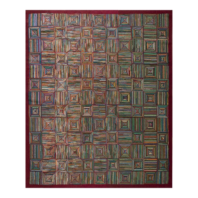 Mid-20th Century American Hooked Rug ( 7' 6'' x 9' 2'' - 228 x 279 cm ) For Sale