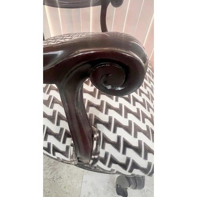 1990s William Switzer Sculptural Loop Back Accent Armchairs — A Pair For Sale - Image 9 of 11