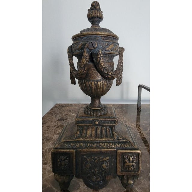 Italian Die-Cast Brass Andiron Set – Antique Brass Finish (Pair) Add timeless elegance to your fireplace with this...