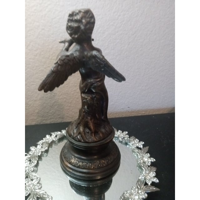 EXQUISITE Art Nouveau France 8" Solid Bronze Musical Cherub Angel Figurine This exquisite 8" Solid Bronze Musical Cherub...