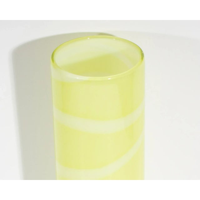 Kosta Boda Anna Ehrner Kosta Boda “Samoa” Yellow Glass Vase For Sale - Image 4 of 6
