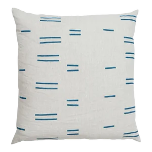 Schumacher x Caroline Z Hurley Oaxaca Pillow In Navy on Natural
