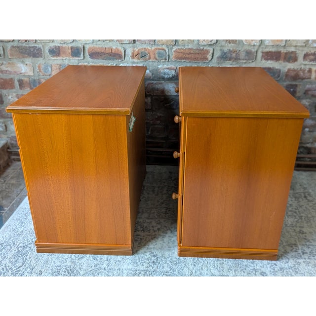 Mid-Century Teak Albany Chests of Drawers from Stag, 1980s, Set of 2 For Sale - Image 6 of 12