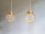 Space Age Pendant Light in Yellow Transparent Glass, 1960s For Sale - Image 3 of 14