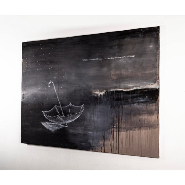 Philip Lorenz, 2004, from the series “Winterreise”. Acrylic, ink, chalk on canvas. This piece has an attribution mark, I...