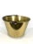 A solid brass Ansonia kettle or firewood / kindling bucket / pail with heavy cast iron handle. The piece is dated Feb. 13...