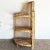 Brown Boho Chic Demi Lune Rattan Corner Shelf/Etagere For Sale - Image 8 of 9